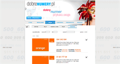 Desktop Screenshot of dobrenumery.pl